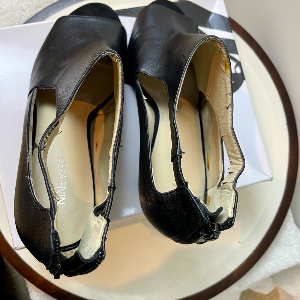 Nine west Black open toe heel Size 9.5 - Picture 10 of 10